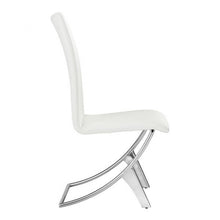 Load image into Gallery viewer, Unique Modern White Leatherette &amp; Chrome Guest/Conference Chair (Set of 2)
