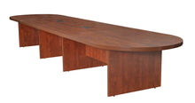 Load image into Gallery viewer, Premium Conference Table in Cherry or Mahogany (12&#39;, 18&#39;, or 24&#39; Length)
