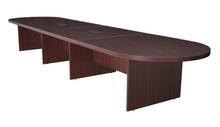 Load image into Gallery viewer, Premium Conference Table in Cherry or Mahogany (12&#39;, 18&#39;, or 24&#39; Length)
