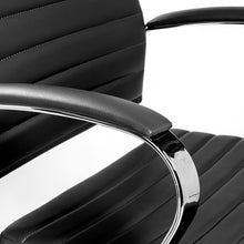 Load image into Gallery viewer, High-Back Black &amp; Chrome Executive Office Chair
