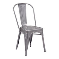 Stunning Guest or Conference Chair in Industrial Gunmetal (Set of 2)