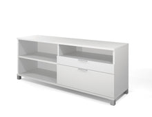 Load image into Gallery viewer, 71&quot; Modern Executive Office Desk with Metal Legs in White
