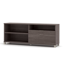 Load image into Gallery viewer, Premium Modern L-shaped Desk with Hutch in Bark Gray
