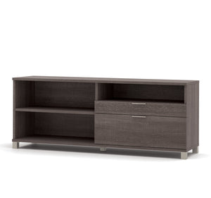 Premium 71" Modern Office Credenza in Bark Gray