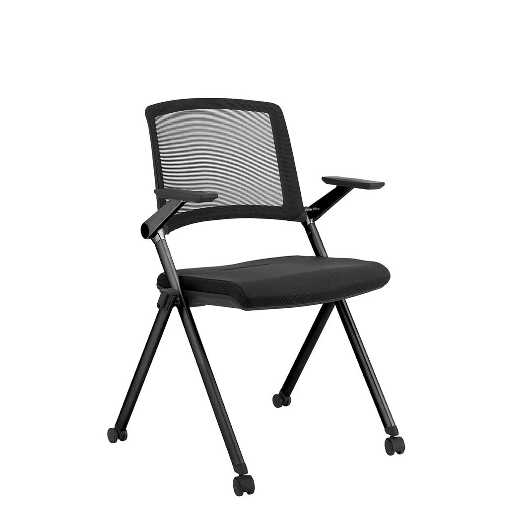 Set of 2 Stacking Black Chair