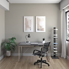 Load image into Gallery viewer, Unique Black/Aluminum Bungee Office Chair
