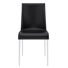 Load image into Gallery viewer, Premium Black Leather Conference or Guest Chairs with Steel Legs (Set of 2)

