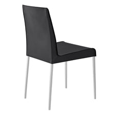 Load image into Gallery viewer, Premium Black Leather Conference or Guest Chairs with Steel Legs (Set of 2)
