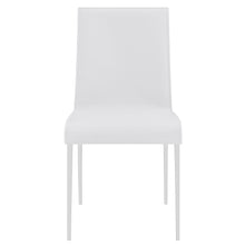 Load image into Gallery viewer, Premium White Leather Conference or Guest Chairs with Steel Legs (Set of 2)
