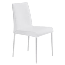 Load image into Gallery viewer, Premium White Leather Conference or Guest Chairs with Steel Legs (Set of 2)
