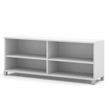 Load image into Gallery viewer, 72&quot; Sleek White Credenza with Copious Storage
