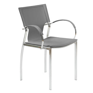 Classic Black Leather Guest or Conference Arm Chair (Set of 2)