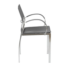 Load image into Gallery viewer, Classic Black Leather Guest or Conference Arm Chair (Set of 2)
