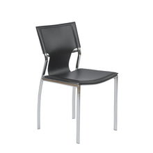 Load image into Gallery viewer, Classic Black Leather Armless Guest or Conference Chair (Set of 4)
