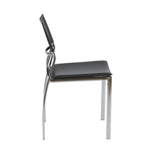 Load image into Gallery viewer, Classic Black Leather Armless Guest or Conference Chair (Set of 4)
