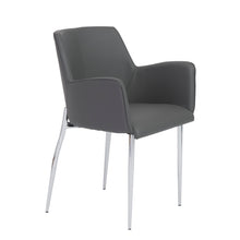 Load image into Gallery viewer, Comfortable Gray Leatherette Guest or Conference Armchair (Set of 2)
