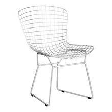 Load image into Gallery viewer, Mid-Century Wire Frame Guest/Conference Chair w/ White Seat Cushion (Set of 2)
