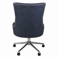 Load image into Gallery viewer, Fabric Rolling Office or Conference Chair in Denim Slate
