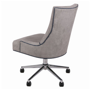 Fabric Rolling Office or Conference Chair in Soft Taupe