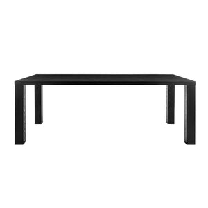 Black 84" Conference Table with Honeycomb Engineered Wood
