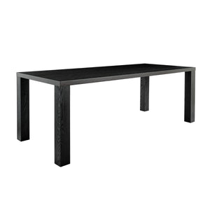 Black 84" Conference Table with Honeycomb Engineered Wood