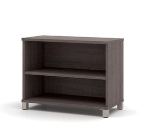 Modern Adjustable Bark Grey Bookcase