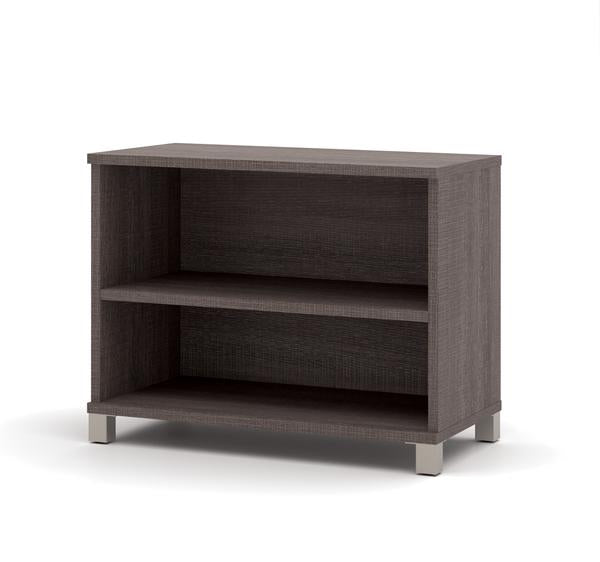 Modern Adjustable Bark Grey Bookcase