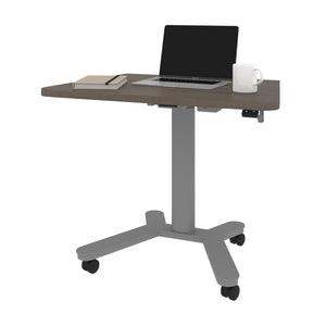 Bark Gray 35" Telescoping Desk