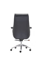 Load image into Gallery viewer, Black Leather &amp; Chrome Modern Office Chair with Ultimate Comfort
