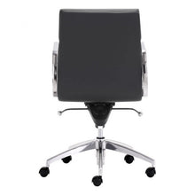 Load image into Gallery viewer, Classic Low-Back Office Chair in Black Leatherette and Chrome
