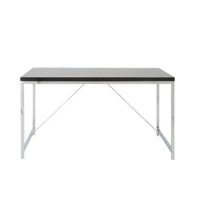 Load image into Gallery viewer, 54&quot; Modern Desk in Black and Chrome
