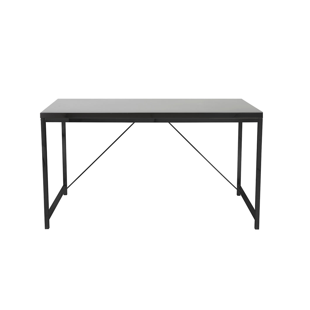 Modern Desk with Industrial Flair in Black