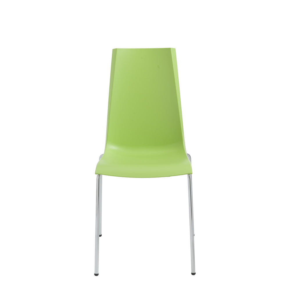Set of 4 Stackable Lightweight Green Conference Chairs