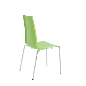 Set of 4 Stackable Lightweight Green Conference Chairs