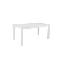 Load image into Gallery viewer, 63&quot; White Lacquer Office Desk with Beveled Edges
