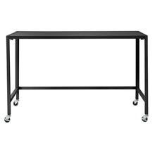 Load image into Gallery viewer, Black 47&quot; Compact Folding Desk with Locking Wheels
