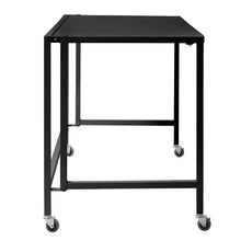 Load image into Gallery viewer, Black 47&quot; Compact Folding Desk with Locking Wheels
