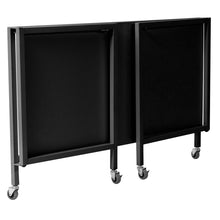Load image into Gallery viewer, Black 47&quot; Compact Folding Desk with Locking Wheels
