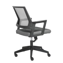 Load image into Gallery viewer, Practical Wheeled Gray and Black Mesh Office Chair
