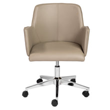 Load image into Gallery viewer, Taupe Leatherette Executive Office Chair
