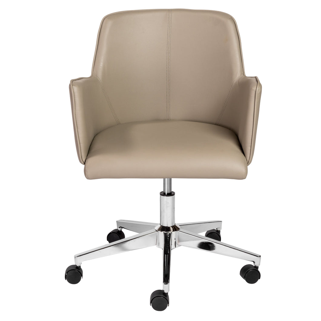 Taupe Leatherette Executive Office Chair