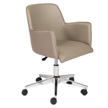Load image into Gallery viewer, Taupe Leatherette Executive Office Chair
