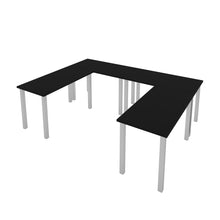 Load image into Gallery viewer, Black Modular 4-Piece 48&quot; Desk Set
