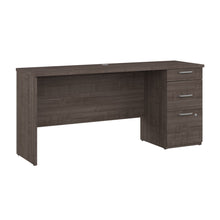 Load image into Gallery viewer, 65&quot; Three Drawer Desk in Gray Maple
