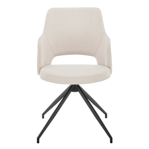 Modern Cozy Conference Chair in Beige & Black