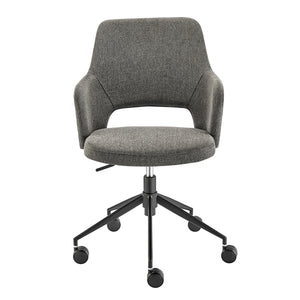 Elegant Charcoal & Black Office Chair