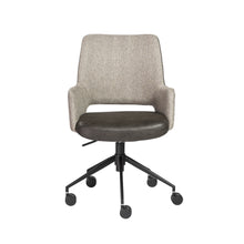 Load image into Gallery viewer, Dark Gray Tweed Office Chair
