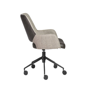 Dark Gray Tweed Office Chair