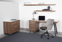 Load image into Gallery viewer, Dark Gray Tweed Office Chair
