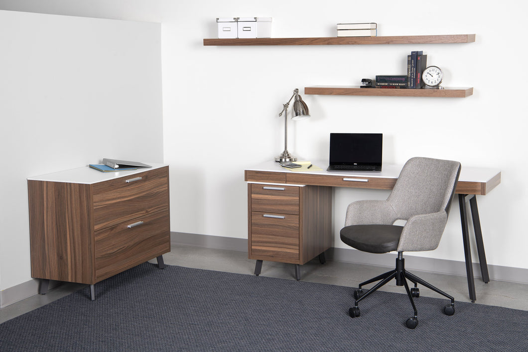 Dark Gray Tweed Office Chair